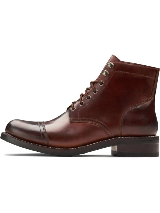 Men\'s Burgundy Casual Leather Dress Lace Up Ankle Boots Slip on Chukka Boots